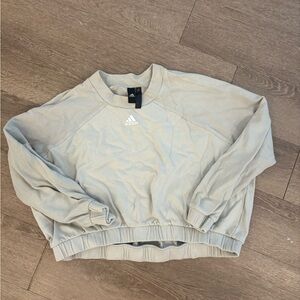 Adidas Men's Beige Crewneck Sweater